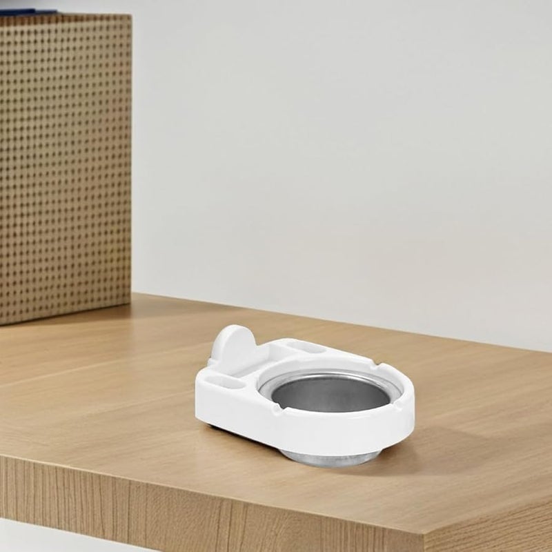 Wall Mounted Stainless Steel Ashtray with Detachable Bin No Drill Installation White - Image 5